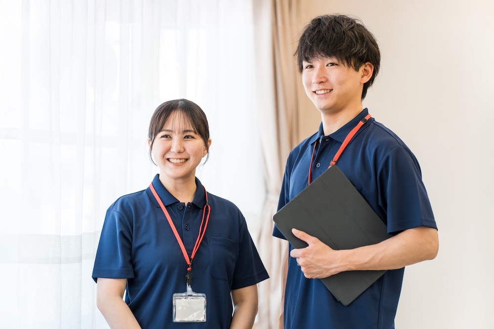 訪問看護師と患者